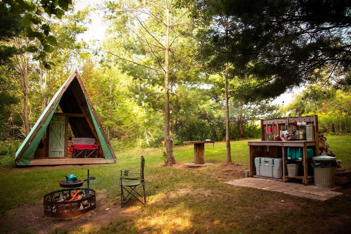 Sweeny Creek Glamping Tent Romantic Secluded Getaway
