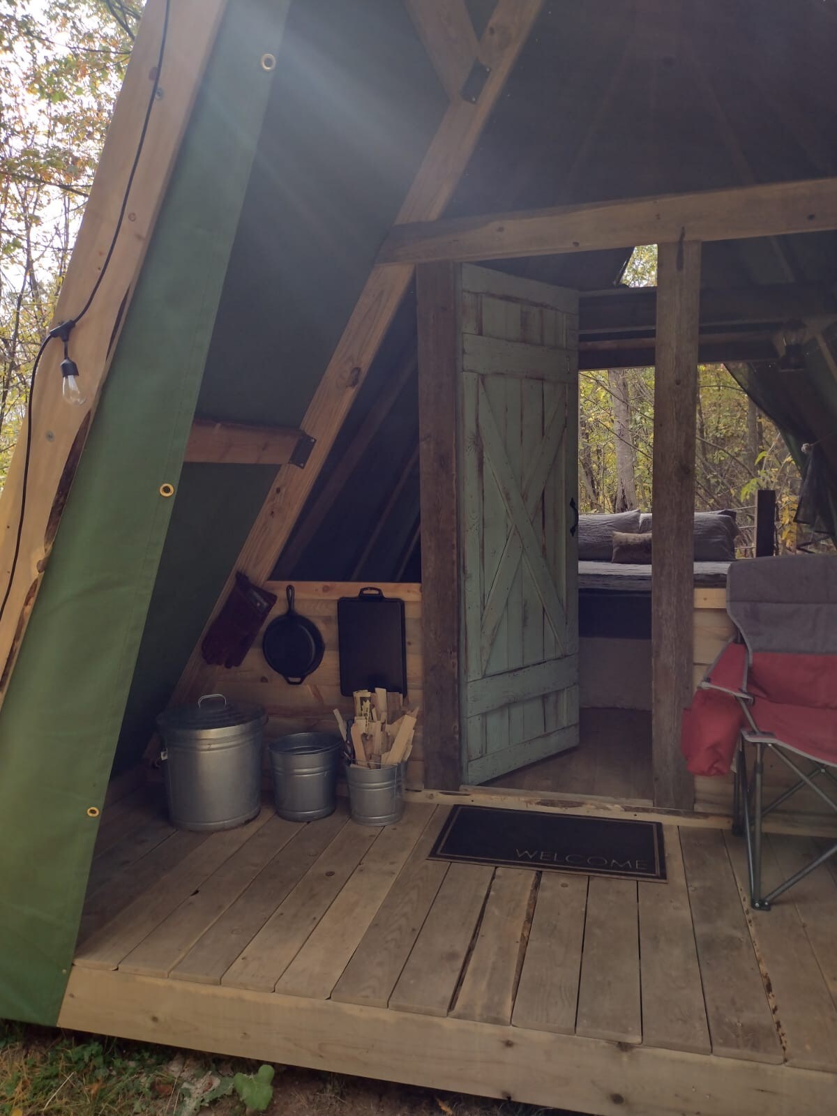 Sweeny Creek Glamping Tent Romantic Secluded Getaway