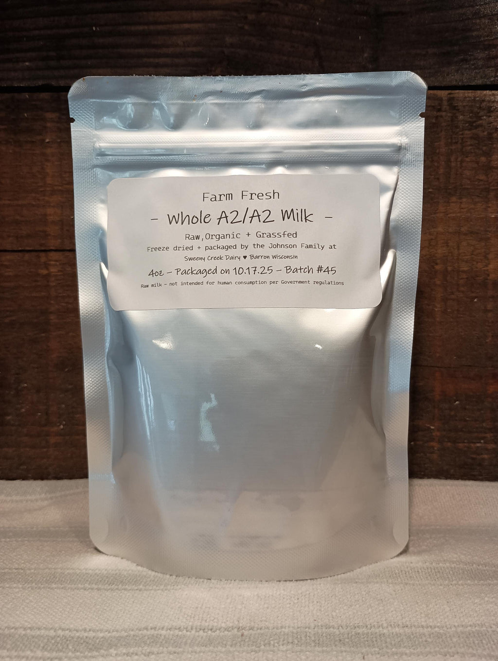 Freeze-Dried A2/A2 WHOLE Milk